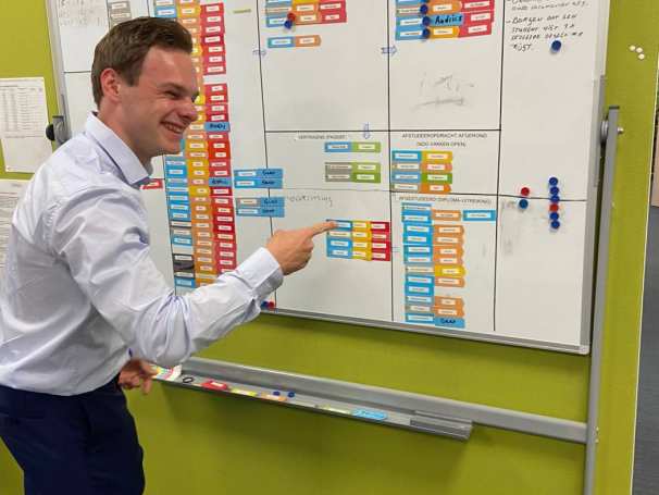 Jens Tschopp heeft met zijn afstudeeropdracht voor Technische Bedrijfskunde aan de HAN een 9.7 behaald. Een geweldig resultaat!