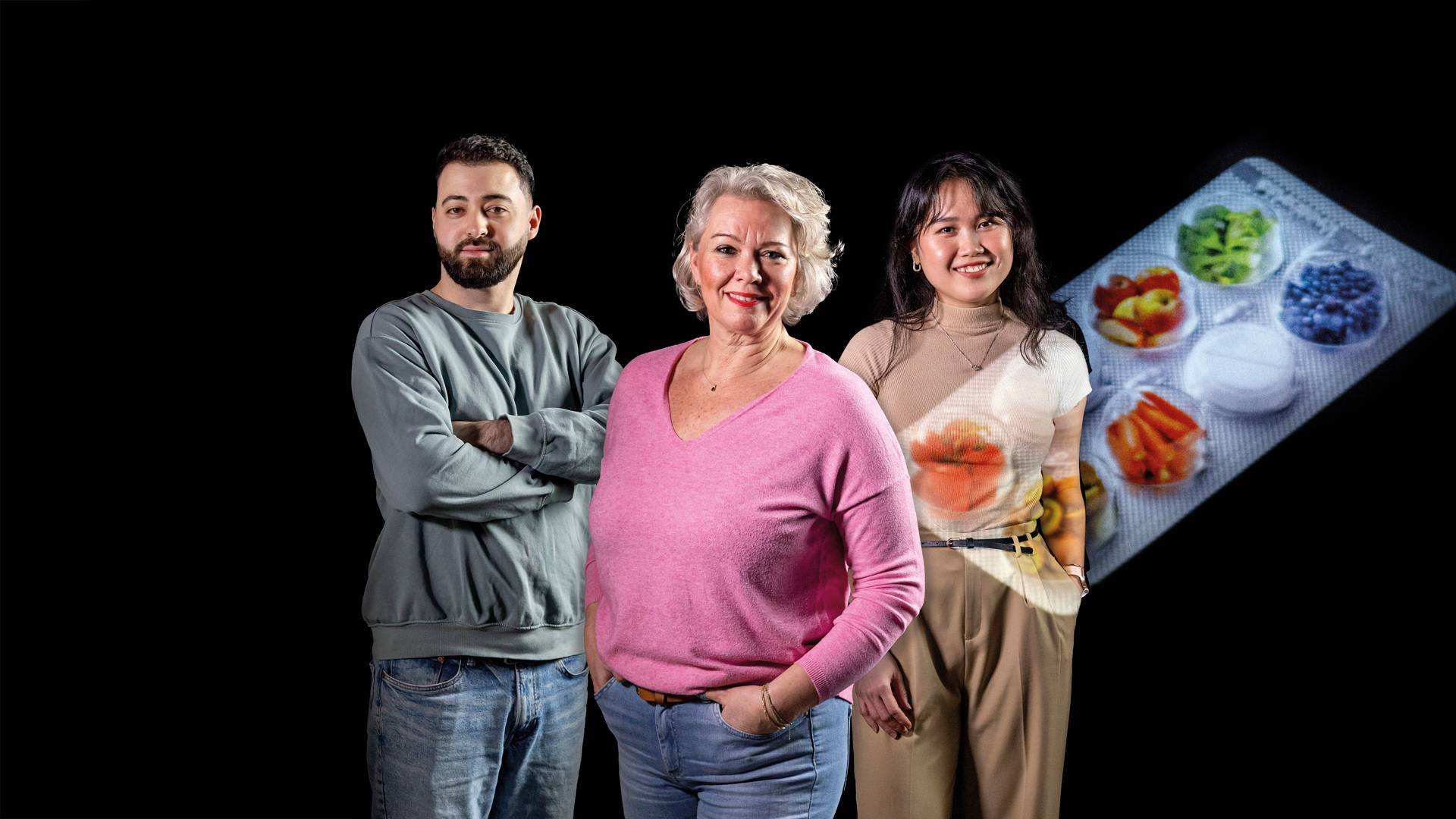 HR Employer branding. Header foto met 
Deniz Bicak, Carolien Kattenbelt en Daniëlle Vermeulen.