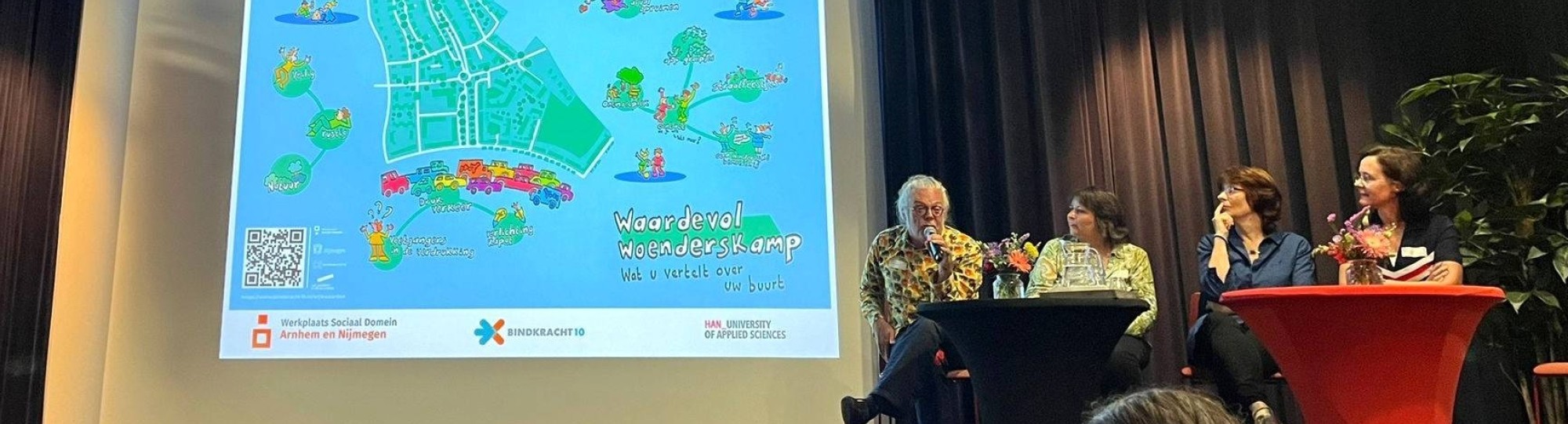 lancering wijkwaardenkaart in nijmegen in mei 2024, sfeerbeeld van talkshow
