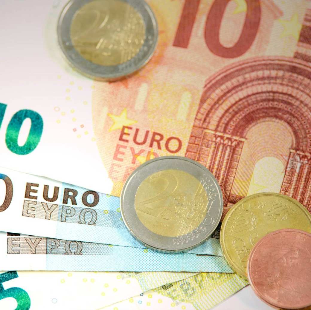 briefgeld euro budget