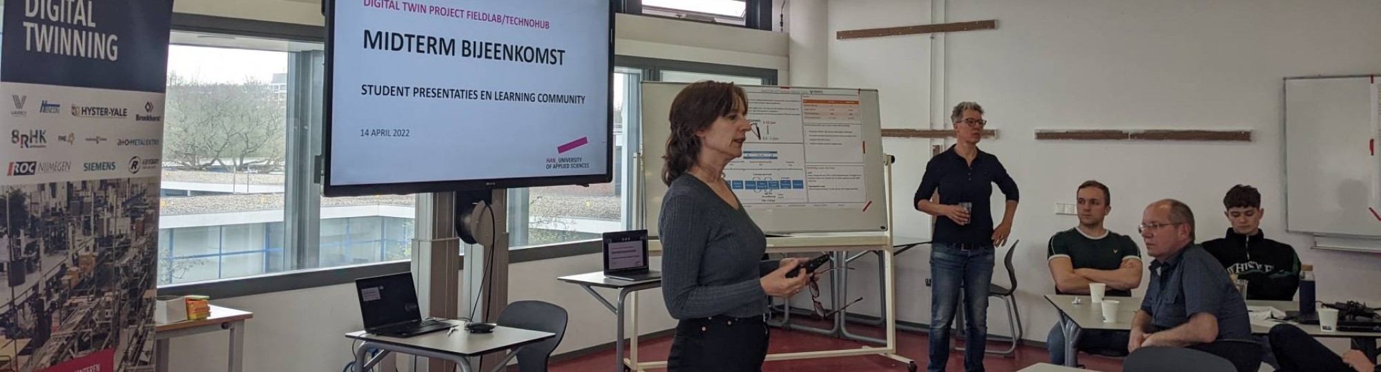 Presentatie tijdens de eerste bijeenkomst Learning Community van het project Digital Twin