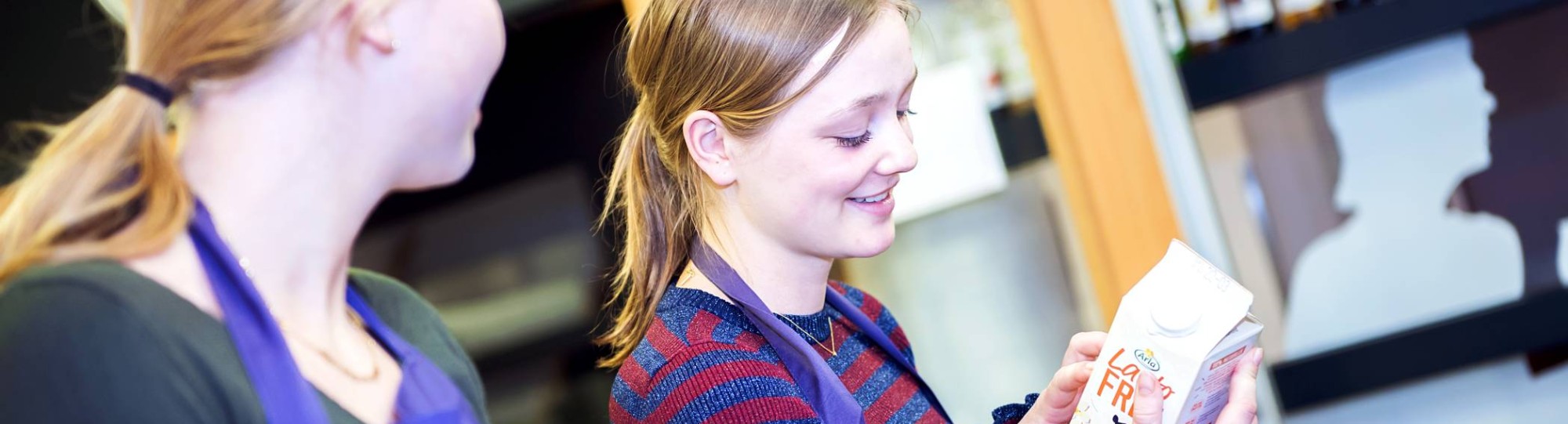Voeding en Dietetiek Praktijkhuis studenten voorlichting lactose yoghurt melk  