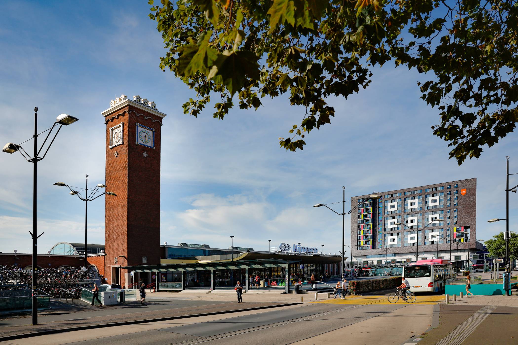Nijmegen has multiple train stations. It's easy to make your way around campus and town. 