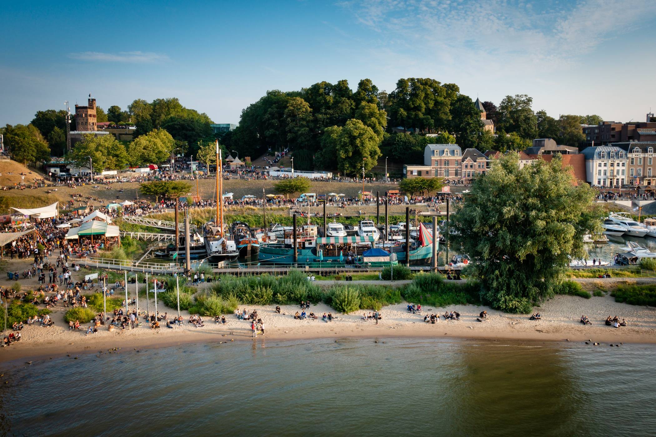 Waalstrand: The best place to be in Nijmegen during the summer. Music. Refreshing drinks. Good vibes. Do check the weather forecast before you head out.